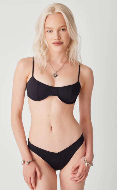 Black Underwire Bikini Top