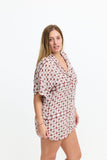 BENOA26S-ALOHA SHIRT DRESS-COWRIE BASKET