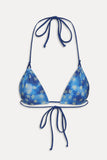 FRANKIES-ARI TRIANGLE SHINE BIKINI TOP - COSMIC BLOOM