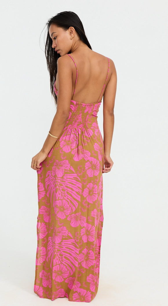 BENOA25-LEILANI MAXI DRESS-GARDEN