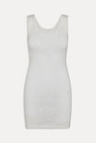 FRANKIES-CAMERON MINI DRESS-WHITE ROSE