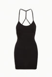 FRANKIES-CARLA MINI DRESS-BLACK