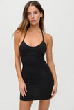 FRANKIES-CARLA MINI DRESS-BLACK