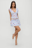 FRANKIES-CLOVER MINI SKIRT-FRESH FLORALS