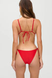 FRANKIES-MACKENZIE BEADED BOTTOM-CLASSIC RED