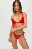 FRANKIES-MACKENZIE BEADED BOTTOM-CLASSIC RED