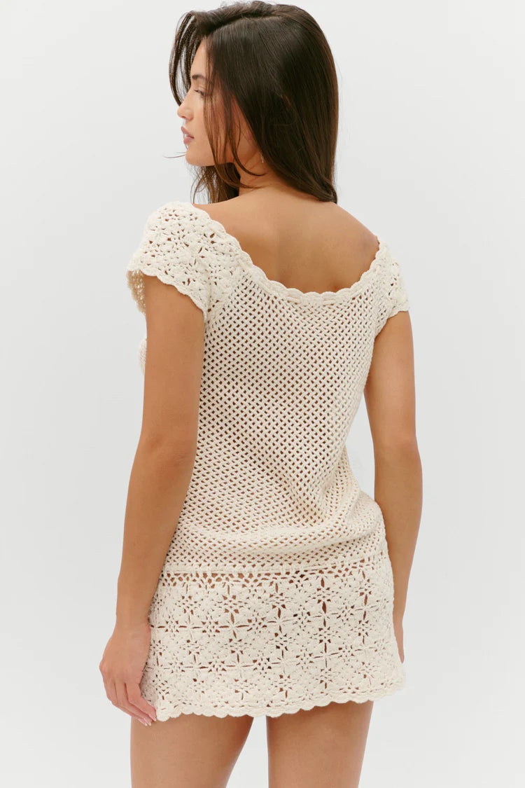 FRANKIES-MOSS MINI DRESS-SAND DOLLAR – BIKINI HANALEI