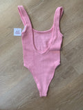 BIKINI HANALEI-CRINKLE LOWBACK ONEPIECE-PINK
