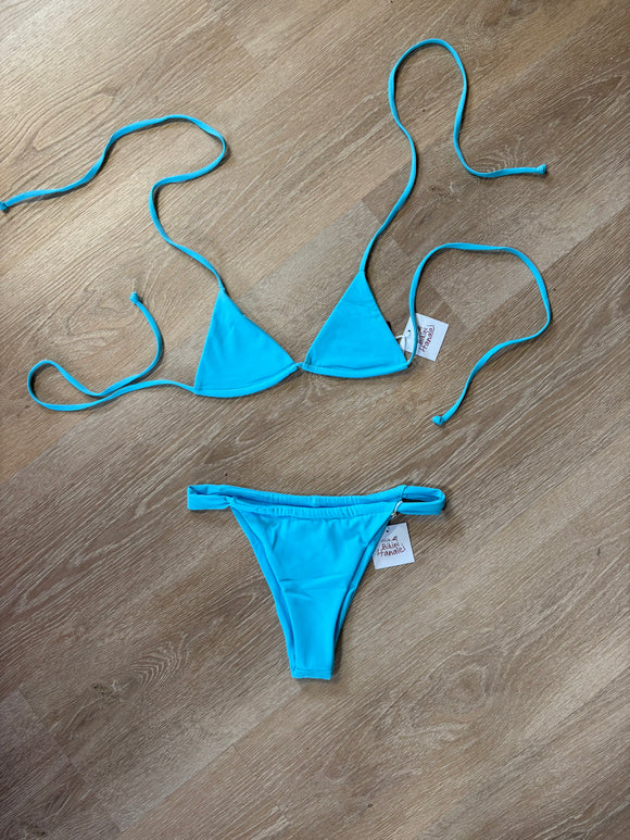 BIKINI HANALEI-JORDAN OCEAN BLUE-MICRO TRIANGLE TOP