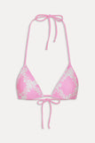 FRANKIES-NICK TOP-TROPICAL PINK POLKA DOT