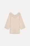 FRANKIES-RIVIERA COTTON GAUZE DRESS-PEACH