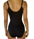 PLEATED ONE PIECE-BLACK