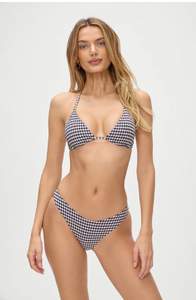 FRANKIES- NICK TOP- BLACKBERRY GINGHAM