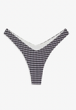 FRANKIES- ENZO  BOTTOM- BLACKBERRY GINGHAM