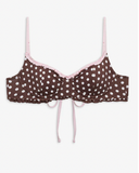 FRANKIES- LILIE TOP- COCOA DOT