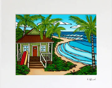 HBC MATTED PRINT - HAWAII BUNGALOW (8 X 10)