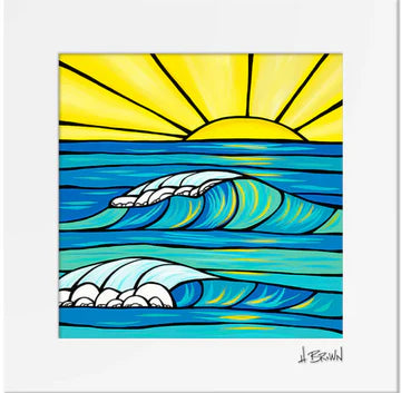 HBC MATTED PRINT - LUCKY SUNRISE (12 X 12)