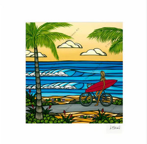 HBC MATTED PRINT - BEACH CRUISE (12 X 12)