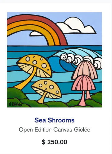 HBC CANVAS - GICLEE SEA SHROOMS