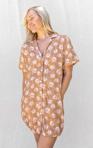 LOKAHI ALOHA DRESS- BUTTERRUM