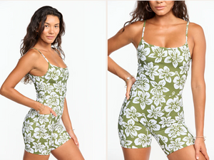 B24-5" ACTIVE ROMPER-GREEN BATIK