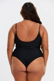 BENOA25 MAKENNA +(CURVE)ONE PIECE - BLACK