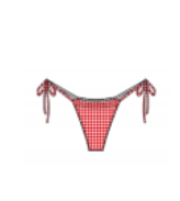 FRANKIES- DIVINE RUFFLE BOTTOM- LADYBUG GINGHAM