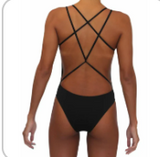 SKIMPY BOTTOM ONE PIECE-BLACK