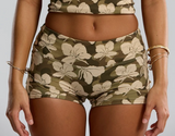 BENOA26-CAMO GINGER-LOWRISE SHORTS