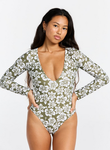 BENOA24 KIALOA ONE PIECE - GREEN BATIK