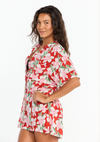 BENOA25 ALOHA SHIRT DRESS - VINTAGE ORCHID