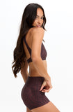 BENOA25-CHOCOLATE ZEBRA-BOOTY SHORT-2.5