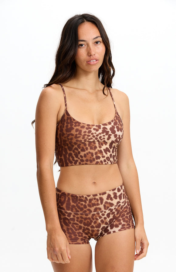 BENOA25-LEOPARD-LOW RISE SHORT