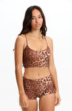 BENOA25-LEOPARD-LOW RISE SHORT