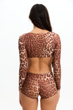 BENOA25-LEOPARD-LONGSLEEVE CROP TOP