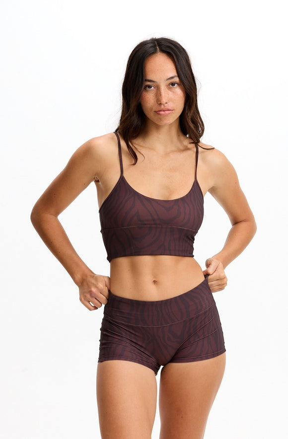 BENOA25-CHOCOLATE ZEBRA-LOWRISE SHORT