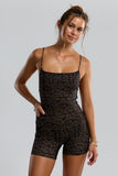 BENOA26-BROWN BATIK- BRYNN ROMPER