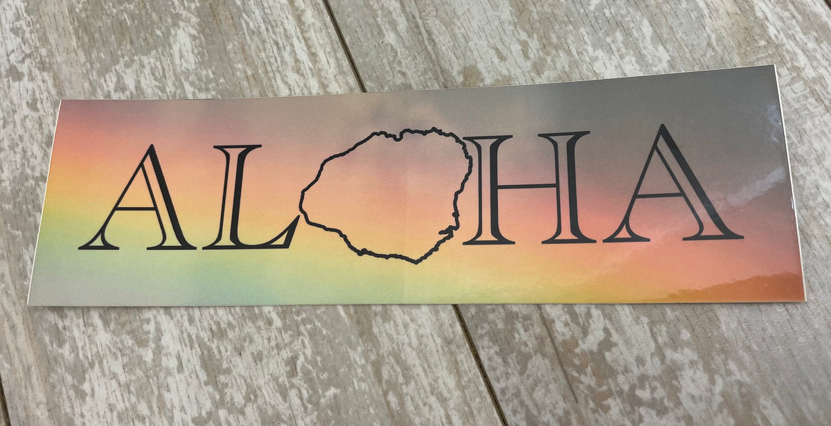 ALOHA bumper sticker BIKINI HANALEI