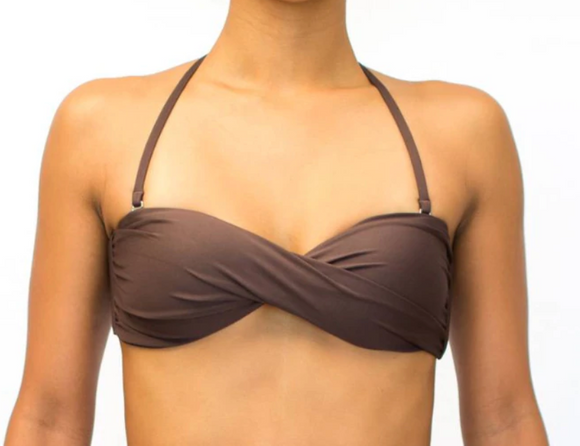 TWIST BANDEAU- CHOCOLATE