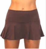 SKIRT W/ ATTACHED BOTTOM - CHOCOLATE